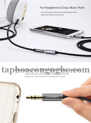 Ugreen 10595 3M màu Đen Cáp âm thanh 3.5mm nối dài AV118 30010595